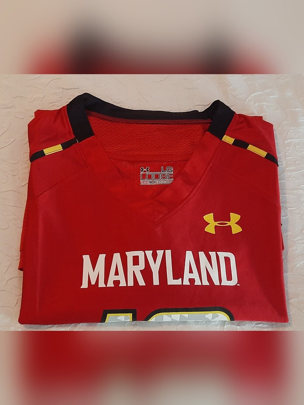 Under Armour Loose Fit University Of Maryland Terps Football Jersey